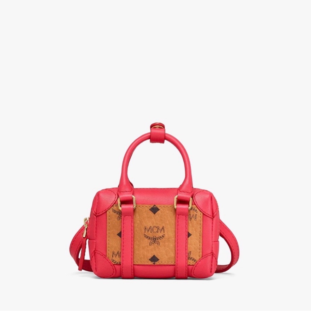 MCM Red and Tan  mini Bag